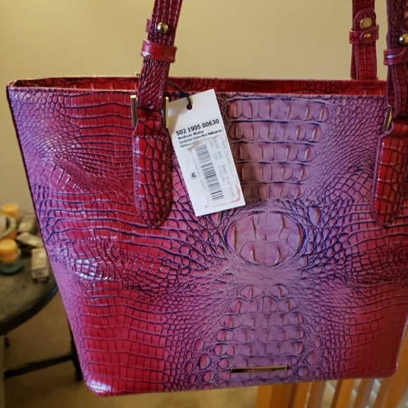 NWT Brahmin Misha Jazzynova Ombre Genuine Leather Tote Bag - Picture 3 of 12